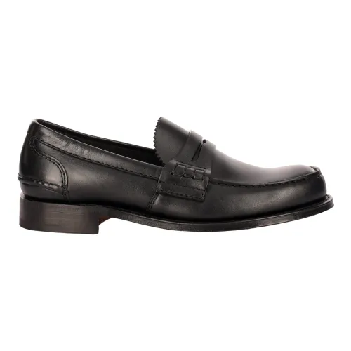 Church's , Leather Loafers - Regular Fit - Suitable for all Climates ,Black male, Sizes: