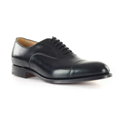 Church's , Leather Oxford Shoes for Business Attire ,Black male, Sizes: