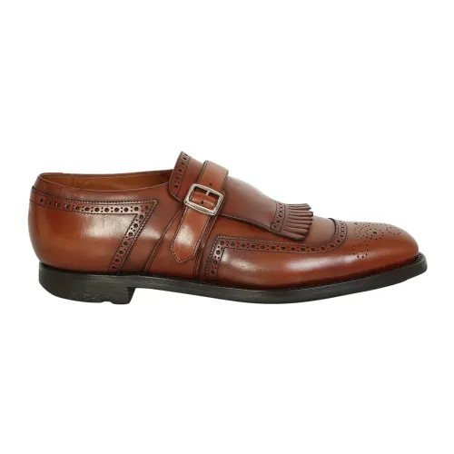 Church's , Shanghai Fringe Monk Strap Shoes ,Brown male, Sizes: