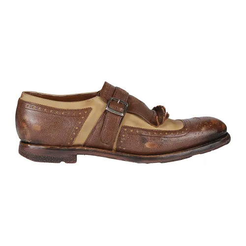 Church's , Stylish Walnut/Sand Business Shoes for Men ,Brown male, Sizes: