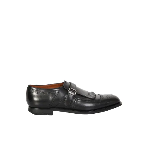 Church's , Timeless Leather Loafers with Modern Touch ,Black male, Sizes:
