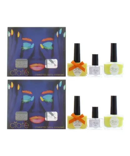 Ciate Womens Corrupted Neon Manicure Megaphone Set Yellow x 2 - One Size