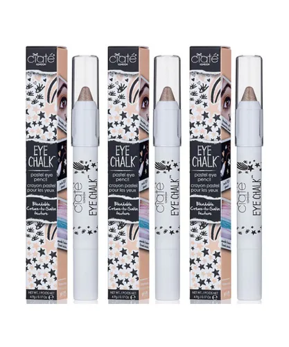 Ciate Womens Eye Chalk 4.9g Dot-To-Dot Eye Pencil Nude x 3 - One Size