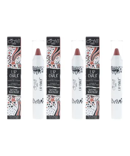 Ciate Womens Lip Chalk 1.9g Instaglam Lip Pencil Pastel Terracotta Matte x 3 - One Size