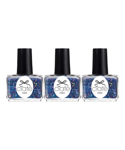 Ciate Womens Monte Carlo Paint Pots 13.5ml Nail Polish Blue Red Silver Glitter x 3 - One Size
