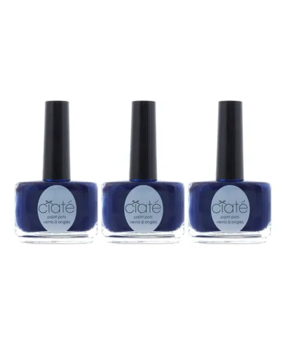 Ciate Womens Power Dressing Paint Pots 13.5ml Nail Polish Dark Blue x 3 - One Size
