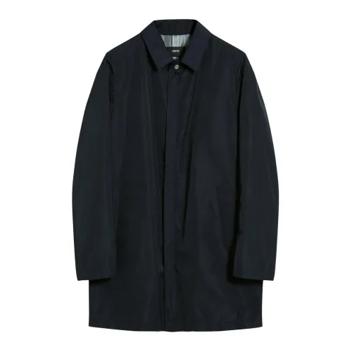 Cinque , Classic Wool Coat ,Blue male, Sizes: