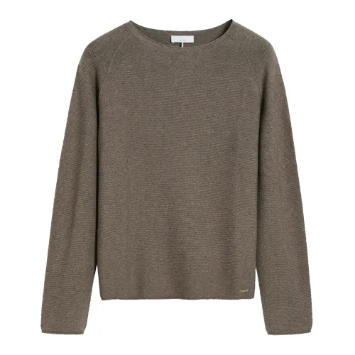Cinque , Round Neck Sweater ,Brown female, Sizes: