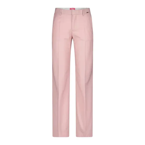 Cinque , Smooth Wool Blend Trousers ,Pink female, Sizes: