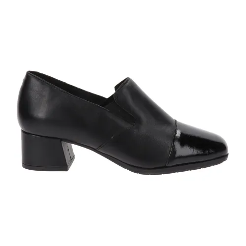 Cinzia Soft , Elevate your style with Leather Women Heels ,Black female, Sizes: