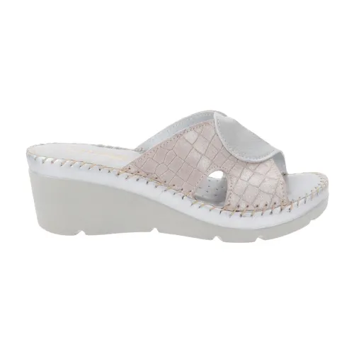 Cinzia Soft , Flat Sandals ,Gray female, Sizes: