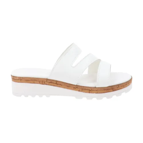 Cinzia Soft , Flat Sandals ,White female, Sizes: