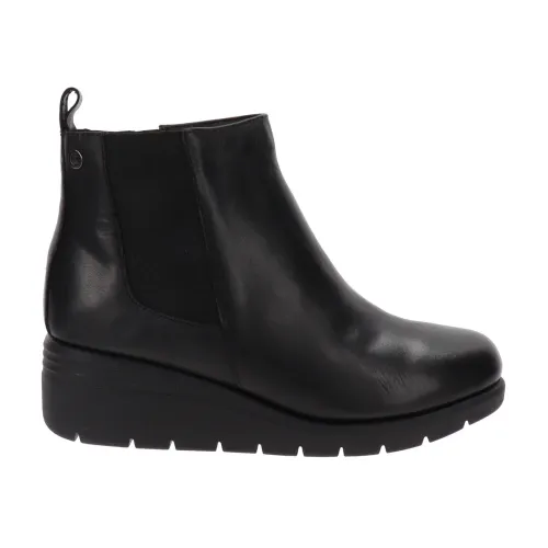Cinzia Soft , Leather Zip Closure Women Ankle Boots ,Black female, Sizes: