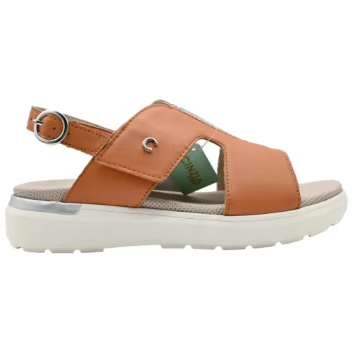 Cinzia Soft , Walnut Flat Sandals ,Brown female, Sizes: