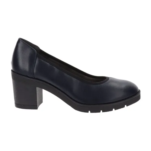 Cinzia Soft , Women Faux Leather Heeled Shoes ,Blue female, Sizes: