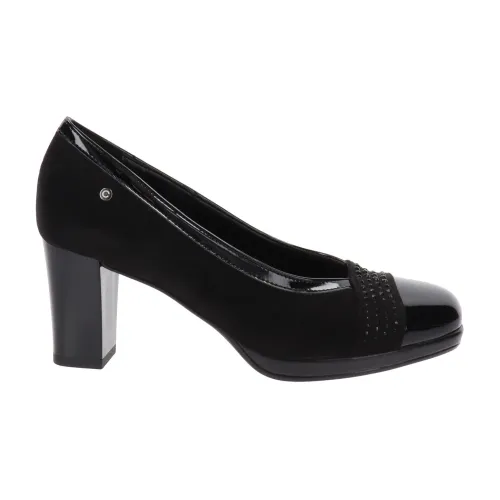 Cinzia Soft , Women Faux Leather High Heel Shoes ,Black female, Sizes: