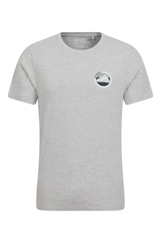 Circle Mountain Mens Printed T-Shirt - Grey