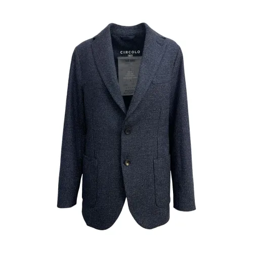 Circolo 1901 , Clic Wool Blend Blazer ,Blue male, Sizes: