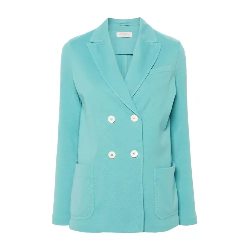 Circolo 1901 , Textured Blue-Green Jacket ,Blue female, Sizes: