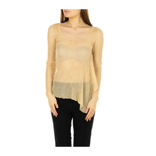Circus Hotel , Sweater Collection ,Beige female, Sizes: