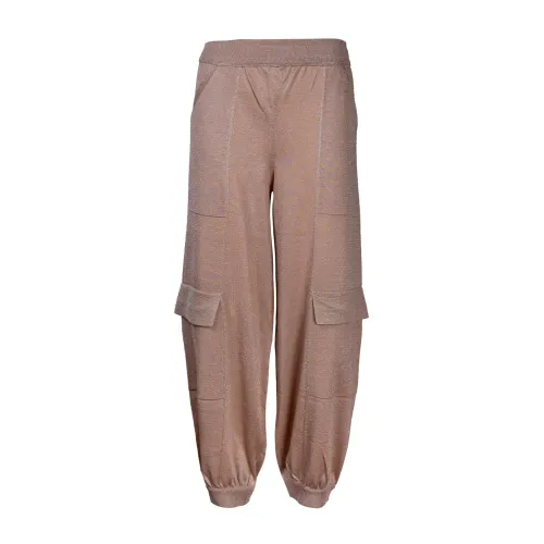 Circus Hotel , Tapered Trousers ,Beige female, Sizes: