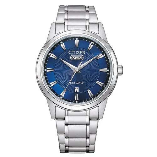 Citizen Men Analogue Eco-Drive Watch with Stainless Steel
