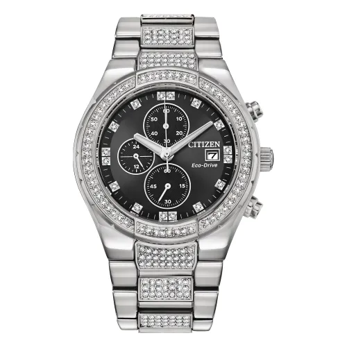 Citizen Men's Analog Eco-Drive Watch with Stainless Steel