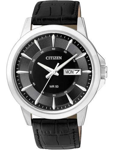 Citizen Men's Analogue Quartz Watch with Leather Strap