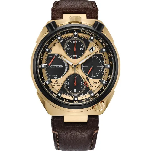 Citizen Men's Chronograph Eco-Drive Watch with Leather