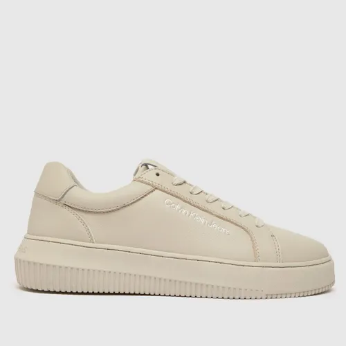 CK Jeans Chunky Cupsole 3 Trainers In Beige