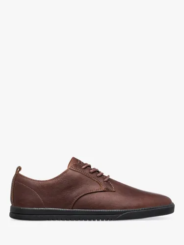 CLAE Ellington Leather Derby Shoes - Cocoa - Male