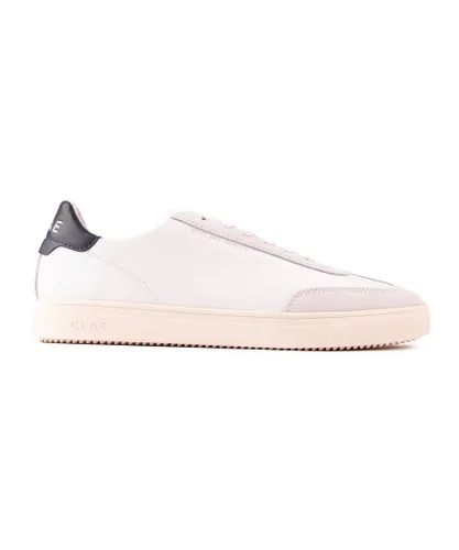 Clae Mens Deane Trainers - White Leather