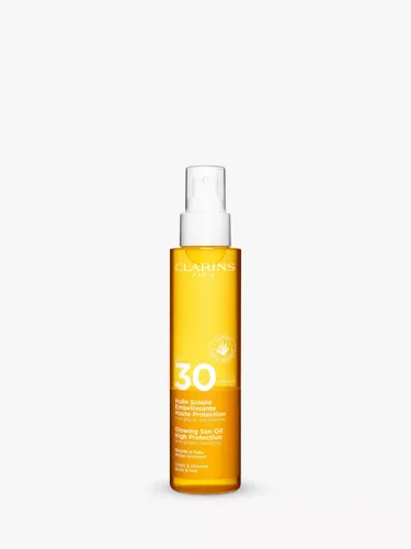 Clarins Glowing Sun Oil High Protection SPF 30, 150ml - Unisex - Size: 150ml