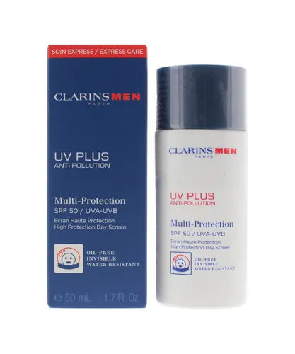 Clarins Mens Men UV Plus Anti Pollution Multi-Protection Day Cream 50ml - One Size