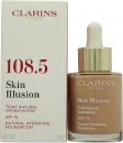 Clarins Skin Illusion Natural Hydrating Foundation SPF15 30ml - 108.5 Cashew