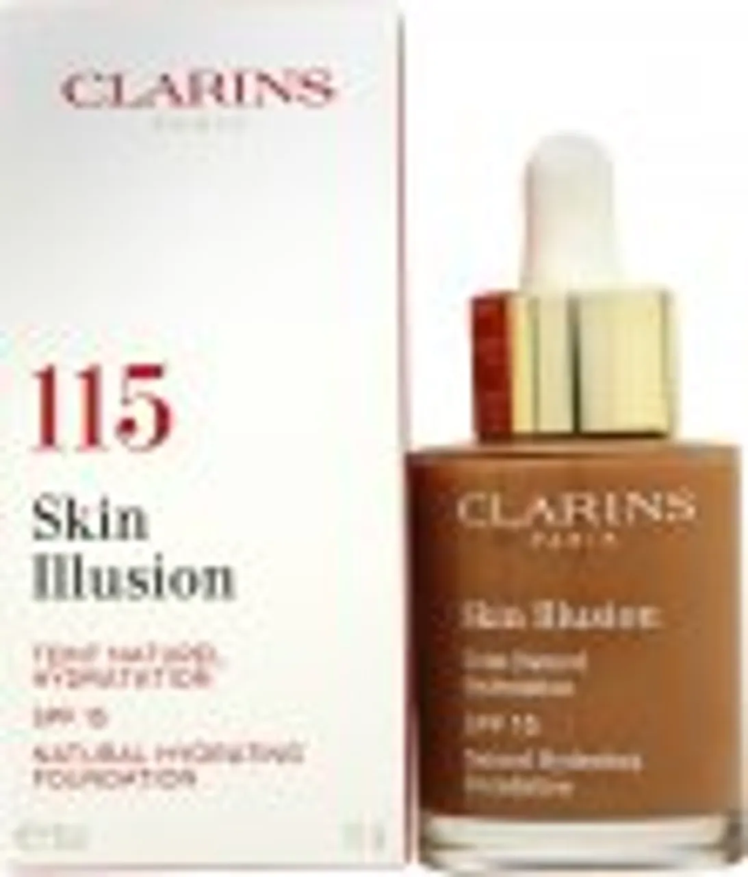 Clarins Skin Illusion Natural Hydrating Foundation SPF15 30ml - 115 Cognac