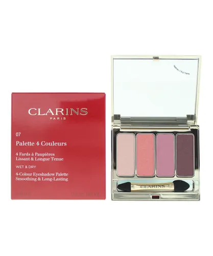 Clarins Womens 4 Colour Wet & Dry Eyeshadow Palette No.07 Lovely Rose 6.9g - One Size