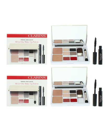 Clarins Womens All In One Make-Up Pallete 20g x 2 - NA - One Size