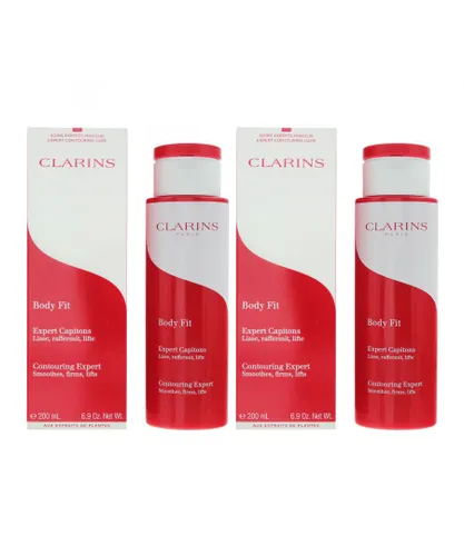 Clarins Womens Body Fit Anti-Cellulite Contouring Lotion 200ml x 2 - One Size