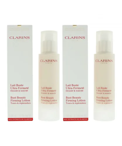 Clarins Womens Bust Beauty Firming Body Lotion 50ml X 2 - NA - One Size