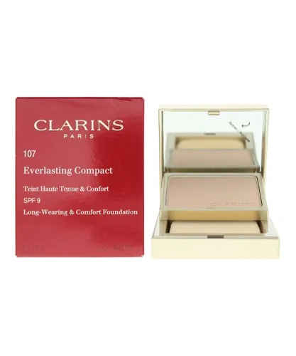 Clarins Womens Everlasting Compact No.107 Beige Foundation 10g - One Size