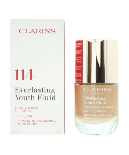 Clarins Womens Everlasting Youth Fluid Foundation 30ml 114 Cappuccino - One Size