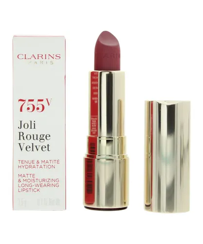Clarins Womens Joli Rouge Velvet Matte & Moisturizing Lipstick 3.5g - 755V Litchi - NA - One Size