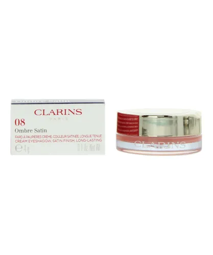 Clarins Womens Ombre Satin Cream Eye Shadow 4g - 08 Glossy Coral - One Size