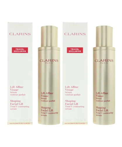 Clarins Womens Shaping Facial Lift V Contouring Serum 100ml x 2 - NA - One Size