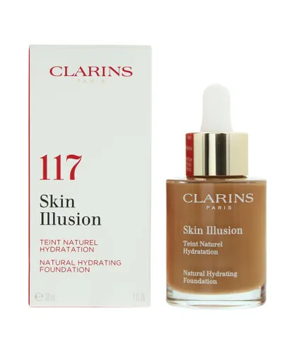 Clarins Womens Skin Illusion Natural Hydrating Foundation 30ml 117 Hazelnut - NA - One Size
