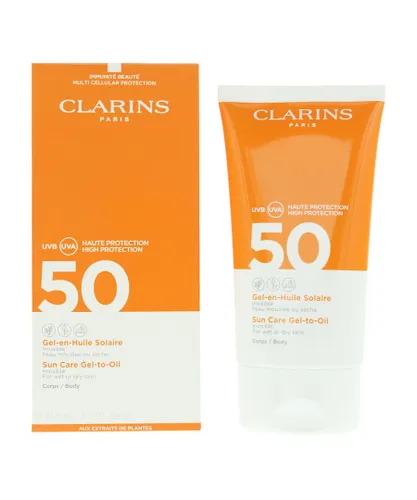 Clarins Womens Spf 50 Sun Care Gel To Oil 150ml - One Size