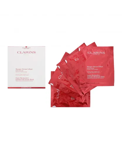 Clarins Womens Super Restorative Instant Lift Serum Mask 5 x 30ml x 2 - NA - One Size