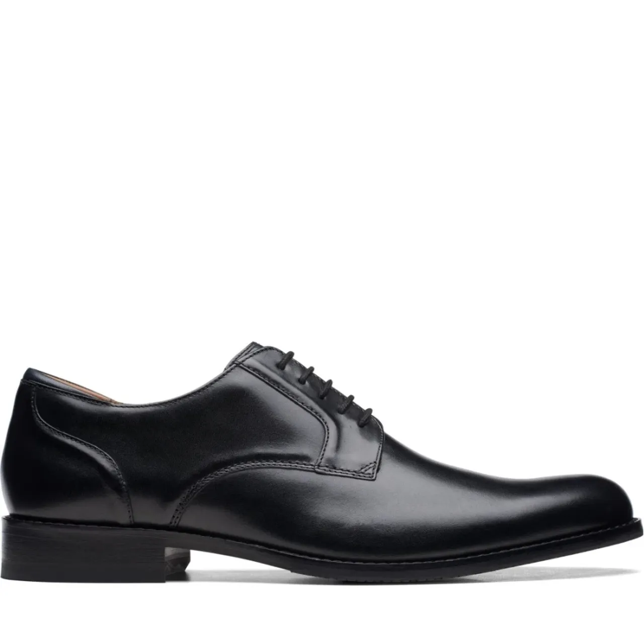 Clarks , Black Lace Formal Business Shoes ,Black male, Sizes: