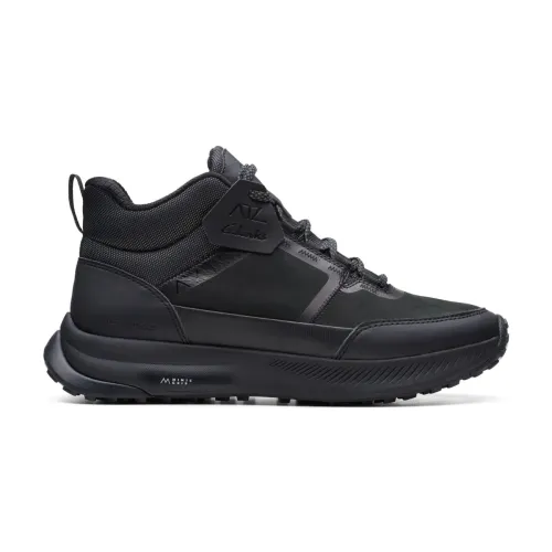 Clarks , Black Waterproof Trailup Ankle Boots ,Black male, Sizes: